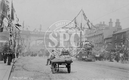 spc00271: The Wicker, Sheffield Royal Visit 12th July 1905