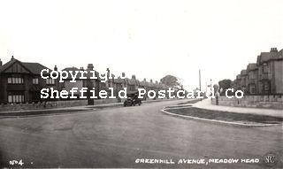 spc672: Greenhill Avenue Meadowhead No.4 (Richards photog, York on reverse)